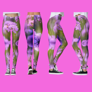 Legging Crie o seu próprio Yoga Wildflower personalizado e