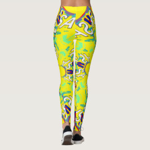 Legging Crie seu próprio adorável padrão floral Vestuário