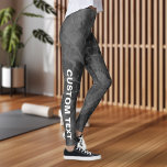 Legging Crie Seu Próprio Corante Preto Da Cinza Preta<br><div class="desc">Crie suas próprias Cinzas pretas personalizadas,  colchetes</div>