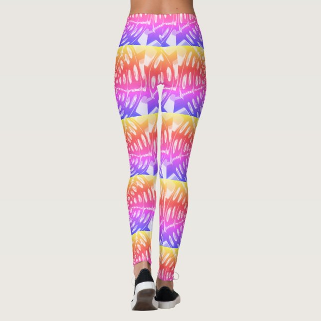 Legging Crie seu próprio Impressão colorido (Verso)