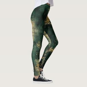 Legging Crie Seu Próprio Místico Missivo Preto Dourado Tur