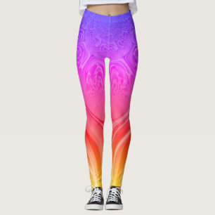 Legging Crie seu próprio Namorados colorido Design persona