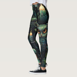 Legging Crie Seu Próprio Ninho de Coruja Goblin Iluminado