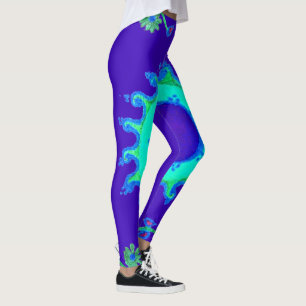 Legging Crie seu próprio padrão de vestuário azul iridesce