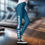 Legging Crie seu próprio texto personalizado<br><div class="desc">Crie Suas Próprias Leggings De Texto Personalizadas.</div>