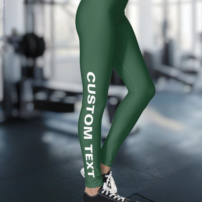 Legging Crie seu próprio verde personalizado (Criador carregado)