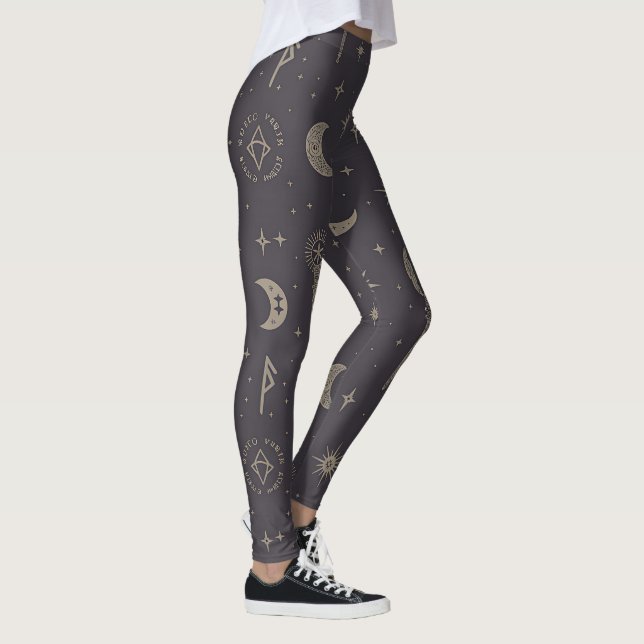 Legging Crie Seus Próprios Cajados Mágicos de Lua Crescent (Direita)