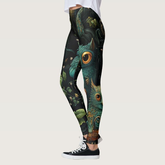 Legging Crie Seus Próprios Goblins Estranhos Preto (Esquerda)