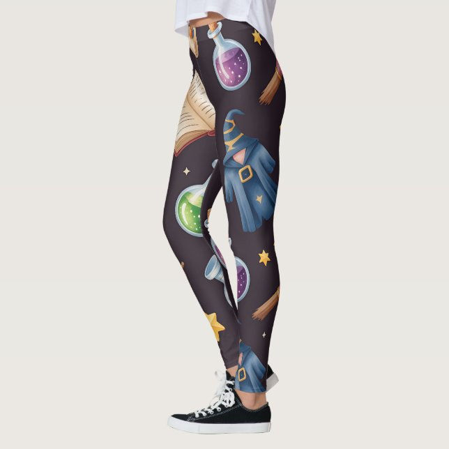 Legging Crie Seus Próprios Suprimentos de Feiticeiro Fofo  (Esquerda)