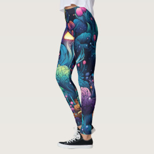 Legging Crie Sua Própria Floresta Mágica com Cogumelos Lum