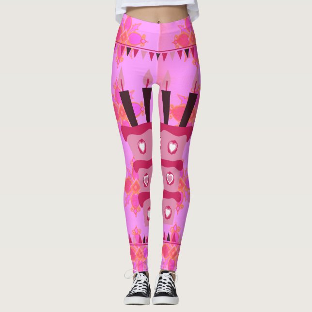 Legging Crie sua própria Roupa para Ocasião de Aniversário (Frente)