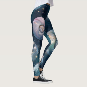 Legging Crie suas próprias bolhas de espiral iridescente a