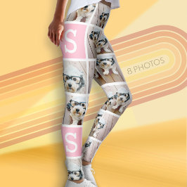 Legging Crie uma colagem de fotos personalizada com 8 foto