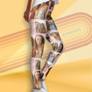 Legging Crie uma Colagem de Fotos Personalizada com 8 Foto
