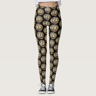 Legging Criptomoeda digital em numerário do Ouro Bitmoney