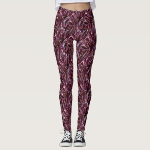 Legging cromado burgundy