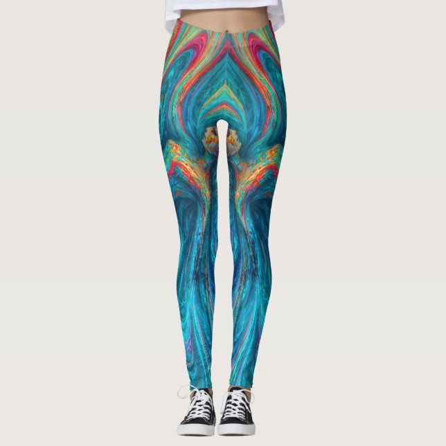 Legging "Cromisca" - Retrato de Enchantagem Fluida (Frente)