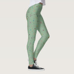 Legging Croquet Set Lawn Games Jade Green Padrão<br><div class="desc">Adicione diversão à sua roupa com estas leggings ilustradas. Eles apresentam ilustrações de um conjunto de croquete contra um fundo verde de jade pastosa.</div>