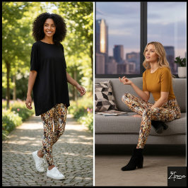 Legging Crowded Realistic Dog Face Breed Pattern