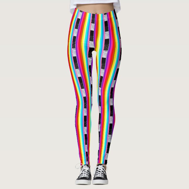 Legging Cubismo Pontos Polka  (Frente)