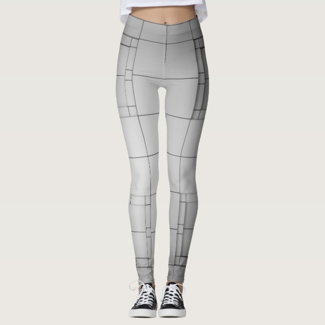 Legging Cubos abstrato (Frente)