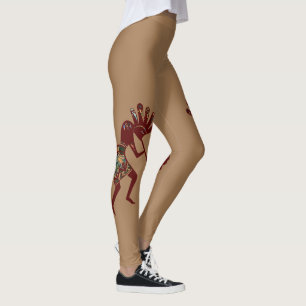 Legging Cultura de americanos nativos - Dançando Kokopelli
