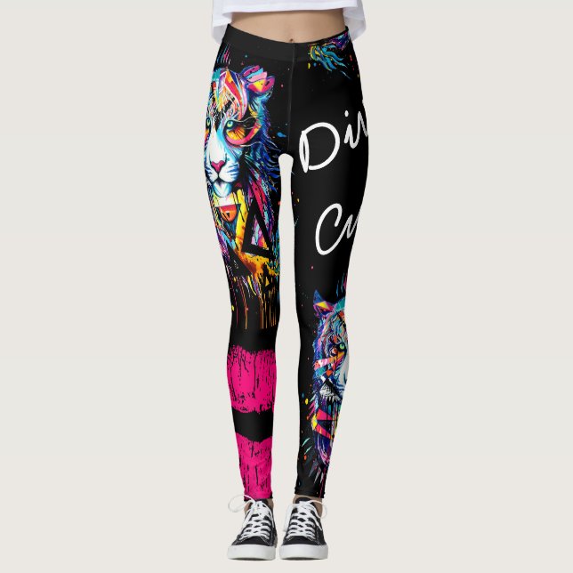 Legging Cultura Divina Legenda Gráfica Gato Grande (Frente)