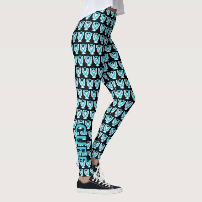 Legging Cursos de Consciência Turquesa Fitas Esperança e L (Direita)