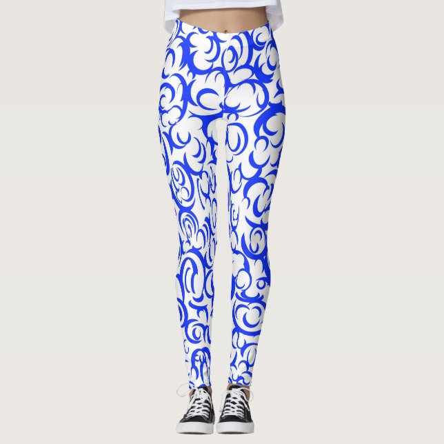 Legging Curvas Azuis (Frente)