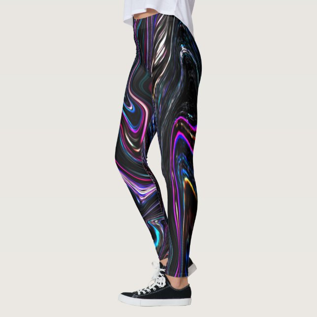 Legging Curvas irregulares com cor sufocada pelo escuro (Esquerda)