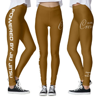 Legging Custom Print Jiu Jitsu Crew Brown Spats