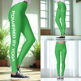 Legging Custom Print Yoga Crew Kelly Green