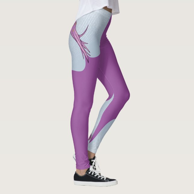 Legging Cute pink octopus swimming (Direita)