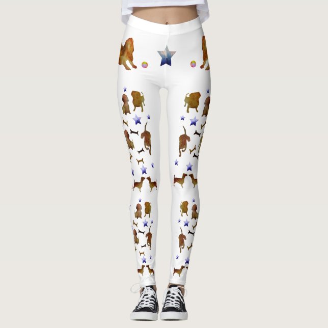 Legging Dachshances & Stars Art (Frente)