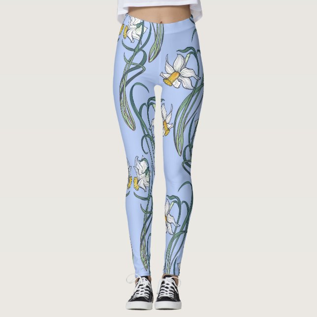 Legging Daffodils Art: Nouveau Primavera (Frente)