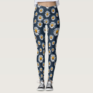 Legging Daisies em Denim
