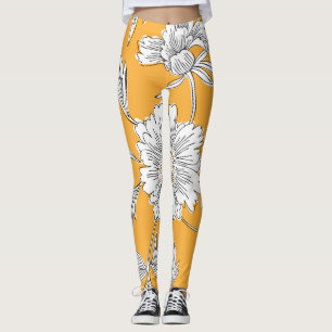 Legging Daisy Head: Linha Floral de Verão.
