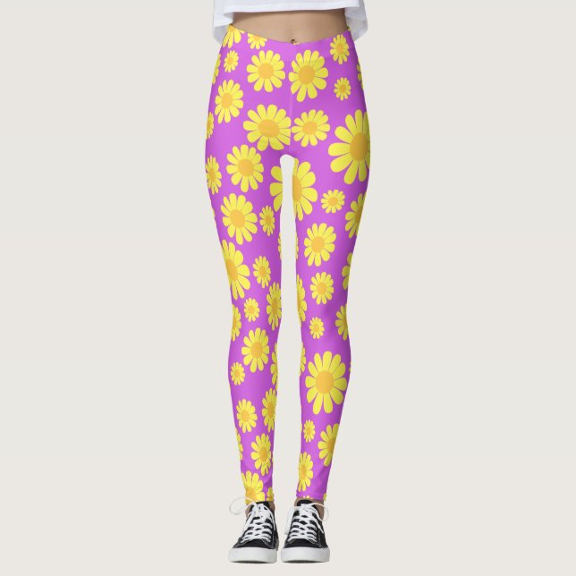 Legging Daisy Yellow Maganta (Frente)