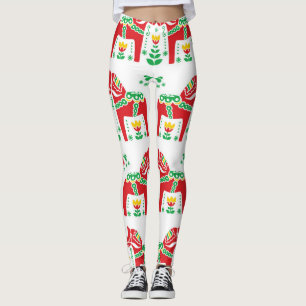 Legging Dala Horse Sueco: Arte Folk