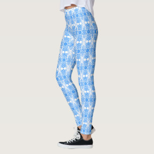 Legging Damasco azul Azure