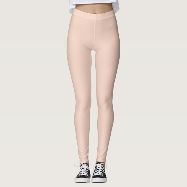 Legging Dança de ballet rosa pastel (Frente)