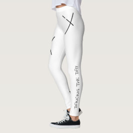 Legging Dançando O Dia Soft Preto&Branco Minimal X Arte