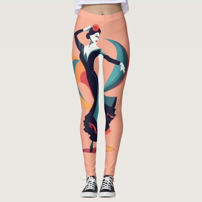 Legging Dançarino de Flamenco Thunder_Cove (Frente)