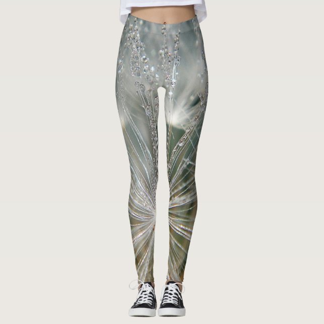 Legging Dandelion de leggins com gotas d'água (Frente)