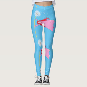 Legging Dandelion Girl Thunder_Cove de cabelos vermelhos
