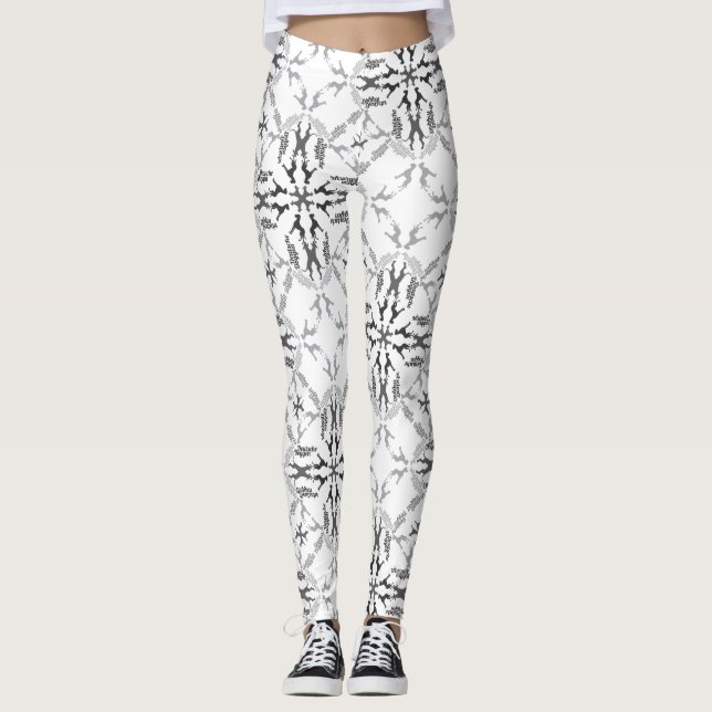 Legging Danes Gigantes Pretos e Brancos (Frente)