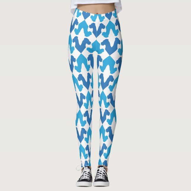 Legging Daneses gigantes azuis (Frente)