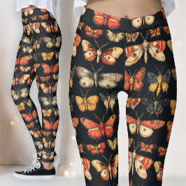 Legging Dark Academia Victorian Gothic Moth Specimens