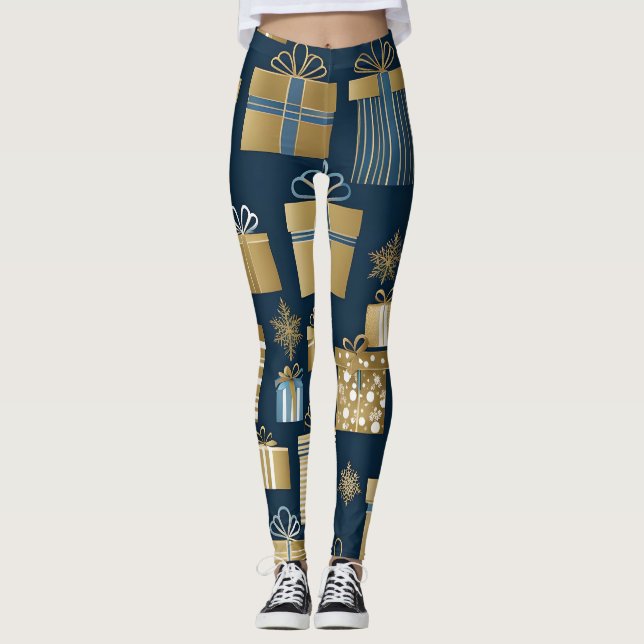 legging de caixas de natal (Frente)