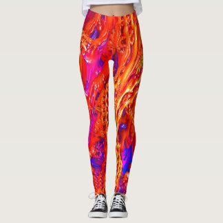 Legging De "caneleiras da arte do Fractal da salada